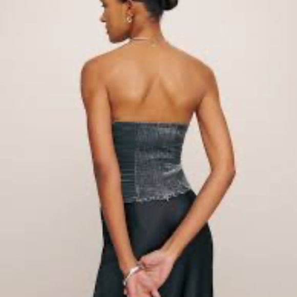 NWT Reformation Giorgia top VELVET Size 2 - Picture 2 of 6